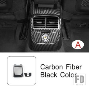 アウディ カーボンカラーリア空調ベントアンチキックカバートリム A3 8V 2013-2020 インテリアアクセサリー - A