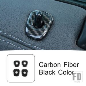 BMW ドアボルトデカールスパンコール装飾カバートリム X3 G01 X4 G02 2018-2022 インテリアアクセサリー - Carbon Fiber Color
