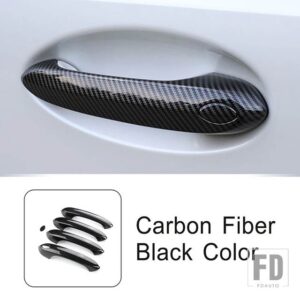 BMW ドアハンドルフレーム装飾カバートリム 3 5シリーズ X3 X4 X5 G20 G30 G01 G02 G05 ドアノブ外装 - Carbon Fiber Color