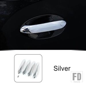 BMW ドアハンドルフレーム装飾カバートリム 3 5シリーズ X3 X4 X5 G20 G30 G01 G02 G05 ドアノブ外装 - Silver