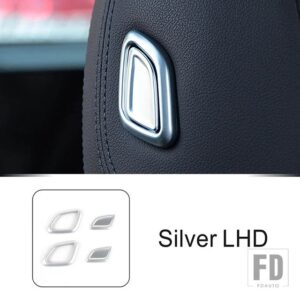 BMW スタイリングヘッド調整ボタンデカール装飾カバートリム X3 3シリーズ G20 G01 2020-22 インテリアアクセサリー - Silver
