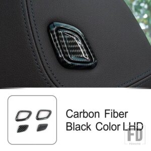 BMW スタイリングヘッド調整ボタンデカール装飾カバートリム X3 3シリーズ G20 G01 2020-22 インテリアアクセサリー - Carbon Fiber Color