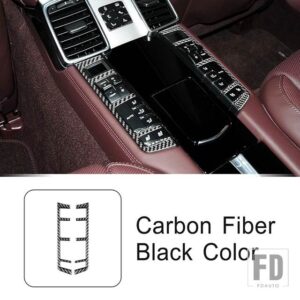 ポルシェ カーボンリア多機能ボタンフレーム装飾カバートリムパナメーラ 2010-2016 インテリア - Carbon Fiber Black