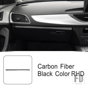 アウディ カーボン副パイロットグローブボックストリムストリップ A6 C7 2012-2018 インテリアアクセサリー - RHD