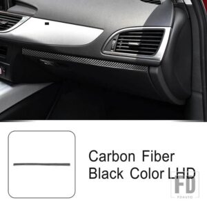 アウディ カーボン副パイロットグローブボックストリムストリップ A6 C7 2012-2018 インテリアアクセサリー - LHD