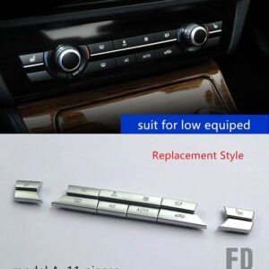 BMW 5 6 7シリーズ 5GT F10 F18 F07 F06 F12 F13 空調ボタンフレームカバートリムインテリアアクセサリー - Model A