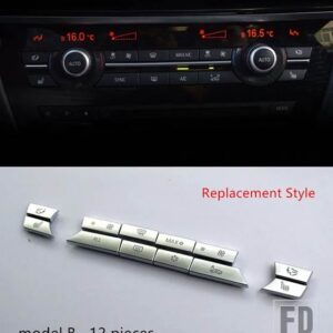 BMW 5 6 7シリーズ 5GT F10 F18 F07 F06 F12 F13 空調ボタンフレームカバートリムインテリアアクセサリー - Model B