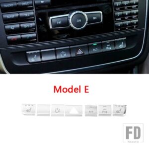 メルセデスベンツ コンソールエアコンボタンデカールトリム GLA X156 CLA C117 AB クラス W176 W246 自動車インテリアステッカー - Model E