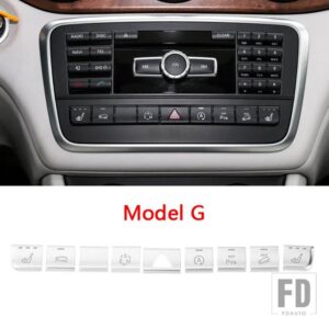 メルセデスベンツ コンソールエアコンボタンデカールトリム GLA X156 CLA C117 AB クラス W176 W246 自動車インテリアステッカー - Model G