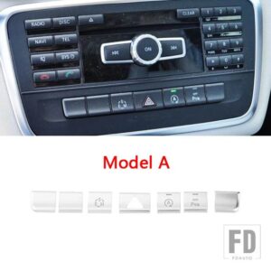 メルセデスベンツ コンソールエアコンボタンデカールトリム GLA X156 CLA C117 AB クラス W176 W246 自動車インテリアステッカー - Model A