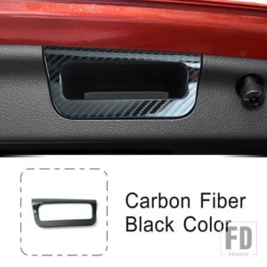 メルセデスベンツ Cクラス W206 2022 トランクハンドルフレーム装飾カバートリムステンレスインテリアステッカー - Carbon Fiber Color