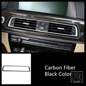BMW センターコンソール空調ベントフレーム装飾カバートリム 7シリーズ F01 F02 2009-2014 インテリア - Carbon Fiber Color