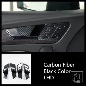 アウディ インナードアボウルフレーム装飾カバートリム Q5 年度 2018-2022 LHD インテリアアクセサリー - Carbon Fiber Color