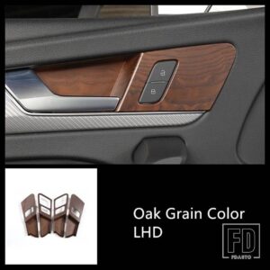 アウディ インナードアボウルフレーム装飾カバートリム Q5 年度 2018-2022 LHD インテリアアクセサリー - Oak Grain Color