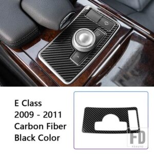 メルセデスベンツ ステンレスセンターコンソール ES モードスイッチパネル装飾カバートリム Eクラス W212 2009-2011 スタイリング - Carbon Fiber Color