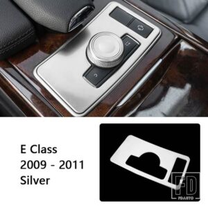 メルセデスベンツ ステンレスセンターコンソール ES モードスイッチパネル装飾カバートリム Eクラス W212 2009-2011 スタイリング - Silver