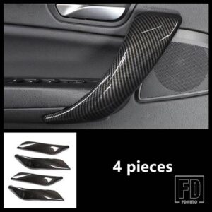 BMW カーボンカラードアハンドルフレーム装飾カバートリム 1 2シリーズ F20 F21 F22 F23 2012-2017 インテリア - 4 Pieces