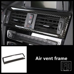 BMW カーボンカラーセンターコンソール空調ボタンフレーム装飾カバートリム 1 2シリーズ F20 F21 F22 F23 12-16 - 1 piece2