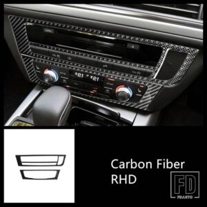 アウディ カーボンセンターコンソール空調フレーム装飾カバートリム A6 C7 2012-2018 インテリア - RHD