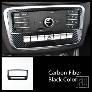 メルセデスベンツ カーボンスタイルセンターコンソールフレームギアシフト水カップパネルカバートリム CLA C117 GLA X156 Aクラス - 1 piece5