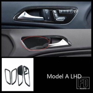 メルセデスベンツ カーボンカラーシート調整フレーム装飾カバートリム C117 X156 CLA GLA 2013-2018 LHD - Model A