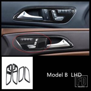 メルセデスベンツ カーボンカラーシート調整フレーム装飾カバートリム C117 X156 CLA GLA 2013-2018 LHD - Model B