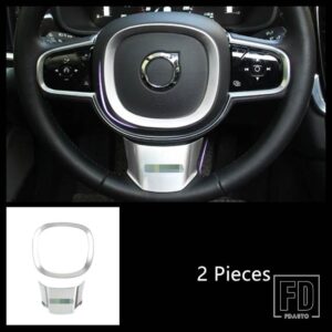 ボルボ XC60 S90 ステアリングホイールフレーム装飾カバートリム ABS 自動車インテリア - 2 pieces