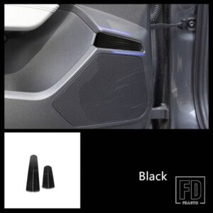 アウディ ステンレスドアパネルスパンコール装飾カバートリム A3 8Y 2021-2022 自動車スタイリングインテリアアクセサリー - Black