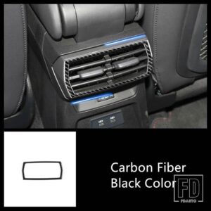 アウディ ステンレスリア空調アウトレットフレーム装飾カバートリム A3 2021-2022 インテリアアクセサリー - Carbon Fiber Color