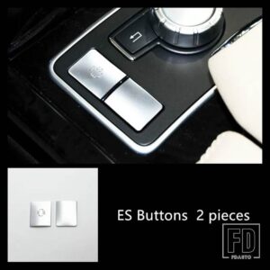 メルセデスベンツ センターコンソール ES マルチメディアボタンスパンコール装飾カバートリム W212 Eクラス 2010-2015 インテリア - 2 pieces