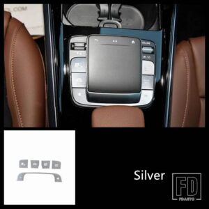 メルセデスベンツ センターコンソールエアコンボタン装飾カバートリム W177 W247 C118 X247 H247 CLA GLA GLB AB クラス - 5 pieces