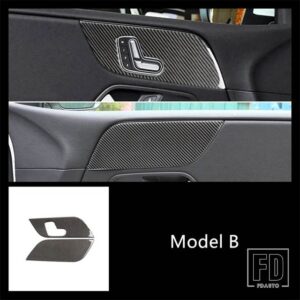 メルセデスベンツ カーボンセンターコンソールフレーム装飾カバートリム B クラス GLB W247 2020 インテリアアクセサリー - 2 pieces6