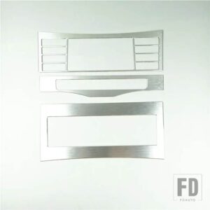 メルセデスベンツ センターコンソール空調 CD フレーム装飾カバートリム 3個 Eクラス W212 2011-2015 合金 - 3 pieces