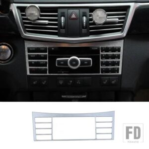 メルセデスベンツ センターコンソール空調 CD フレーム装飾カバートリム 3個 Eクラス W212 2011-2015 合金 - 1 piece