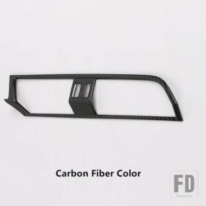 アウディ センターコンソールエアアウトレットフレーム装飾カバートリム Q3 2019 LHD ABS インテリア両側通気口デカール - 1 piece