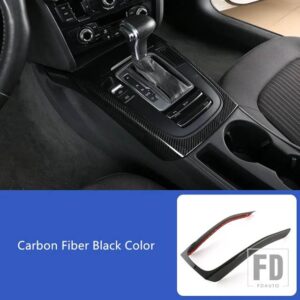 アウディ センターコンソールギアシフトフレーム装飾カバートリム A4 B8 2009-2016 A5 ABS インテリア - Carbon Fiber Color