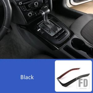 アウディ センターコンソールギアシフトフレーム装飾カバートリム A4 B8 2009-2016 A5 ABS インテリア - Black