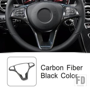 メルセデスベンツ ABS センターコンソールインテリアアクセサリーカバートリムストリップ GLA X156 CLA C117 2013-2018 カーボンスタイル - Steering Wheel Frame