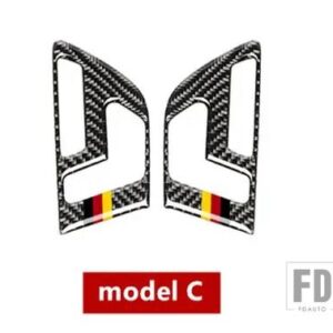 メルセデスベンツ カーボンドアボタンシート調整パネルカバートリム 2個 GLA X156 CLA C117 AB クラス 2011-2018 - Model C