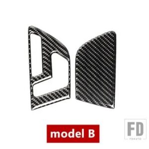 メルセデスベンツ カーボンドアボタンシート調整パネルカバートリム 2個 GLA X156 CLA C117 AB クラス 2011-2018 - Model B