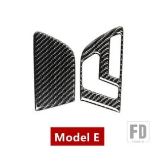 メルセデスベンツ カーボンドアボタンシート調整パネルカバートリム 2個 GLA X156 CLA C117 AB クラス 2011-2018 - Model E