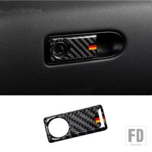 メルセデスベンツ カーボン副パイロットグローブボックスパネルカバートリム Cクラス W204 200 260 300 2007-2014 カーインテリアアクセサリー - 1 piece2