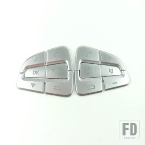 メルセデスベンツ クローム ABS ステアリングホイールボタンスパンコールカバートリム GLA CLA GLS CLS GLE GLC A B C V クラスカーアクセサリ - Model A