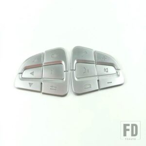メルセデスベンツ クローム ABS ステアリングホイールボタンスパンコールカバートリム GLA CLA GLS CLS GLE GLC A B C V クラスカーアクセサリ - Model B