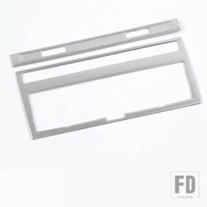 アウディ センターコンソールエアコン調整フレーム装飾カバートリム 2個 A6 C5 C6 2005-2011 ステンレス - 2 pieces