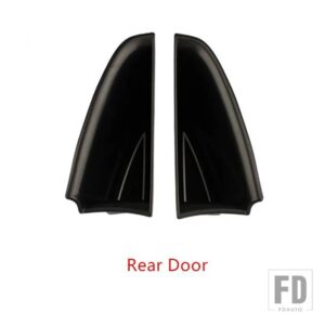 ポルシェ パナメーラ 2017-18 黒ドアハンドル収納ボックスカバートリムインテリアアクセサリー - Rear Door