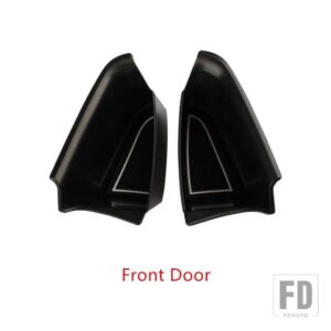 ポルシェ パナメーラ 2017-18 黒ドアハンドル収納ボックスカバートリムインテリアアクセサリー - front door