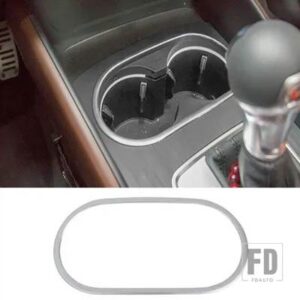 アウディ ステンレスセンター CONSOEL ギアシフトカバートリム A3 8V 2013-2018 ドアオーディオスピーカーフレーム装飾デカール - 1 piece
