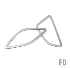 BMW クローム ABS ドアオーディオスピーカーサークルカバートリム 2シリーズアクティブツアラー 218I 220I P ファイルボタンフレーム装飾 - 2 pieces
