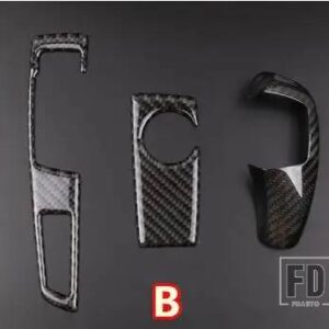 BMW カーボンセンターコンソールギアシフトパネル装飾カバートリム X3 F25 X4 F26 13-17 LHD インテリア - 3 pieces B